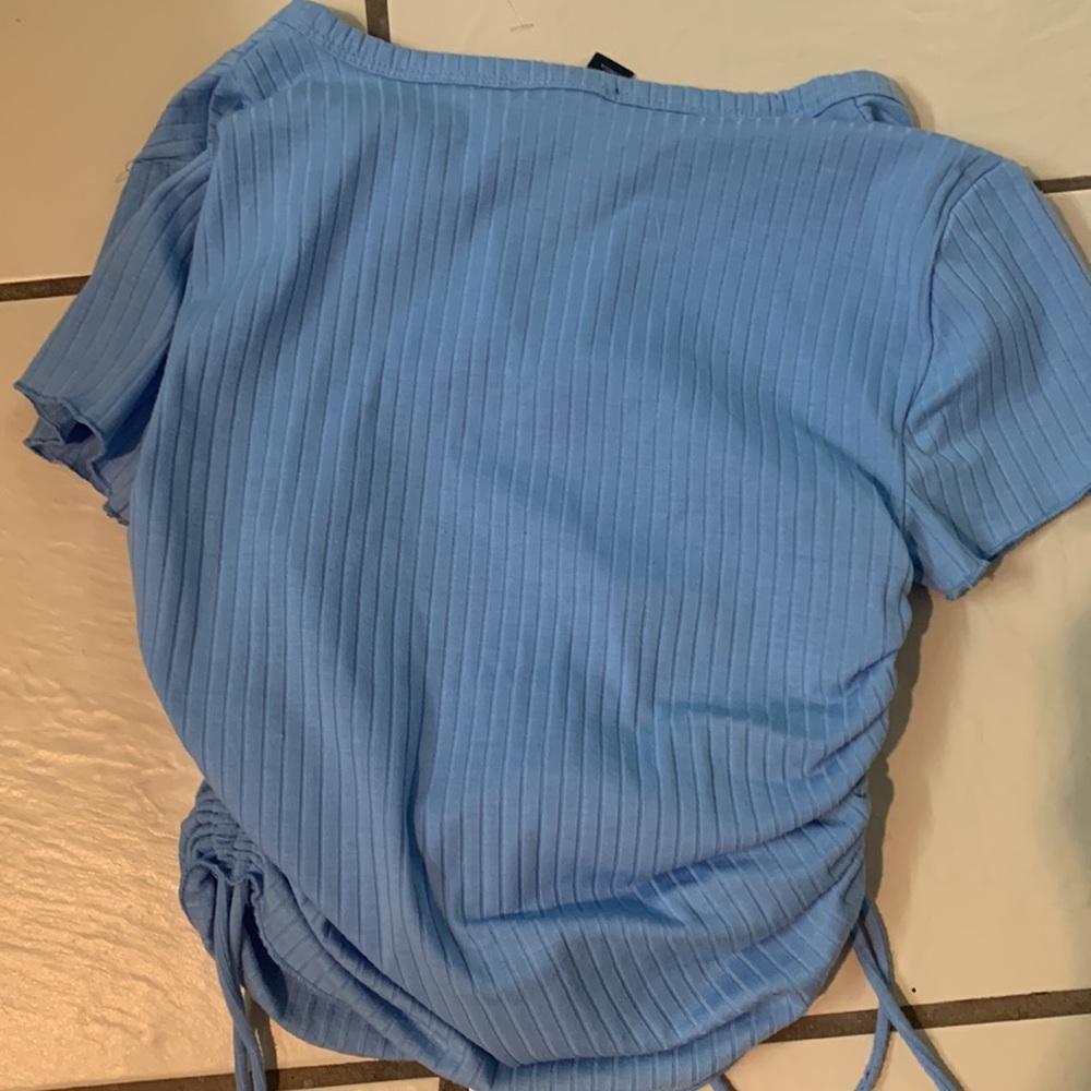 blue Ruched Drawstring - Picture 2 of 4